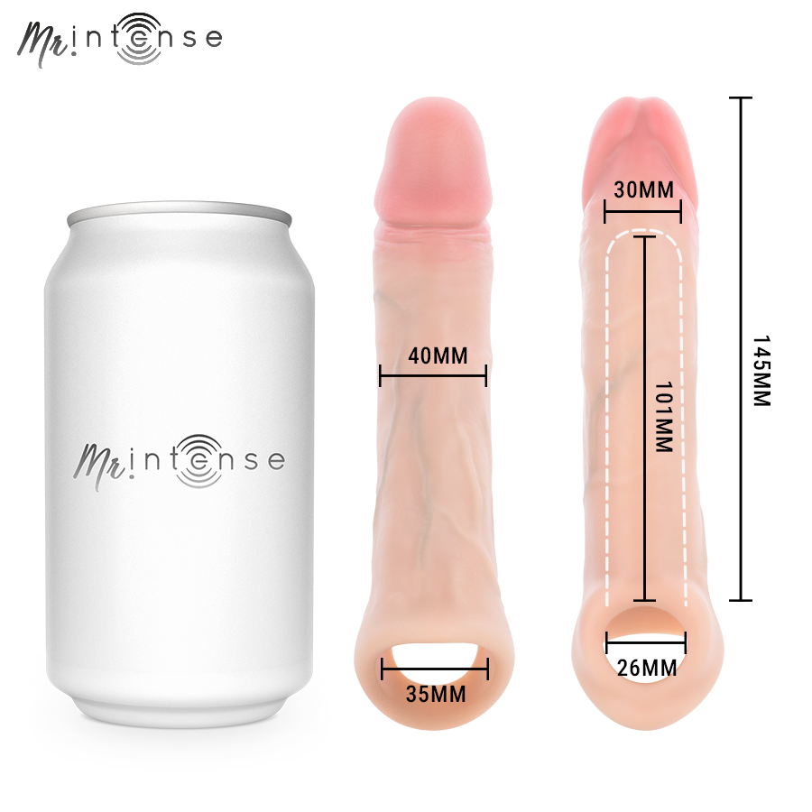 Mr Intense - Simon M Funda Para El Pene Silicona 14.5 Cm -Ø- 4 Cm