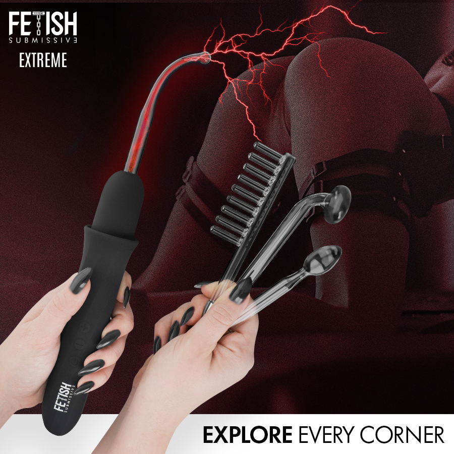 Fetish Submissive - Vibrador Wand Electroestimulación Alta Frecuencia