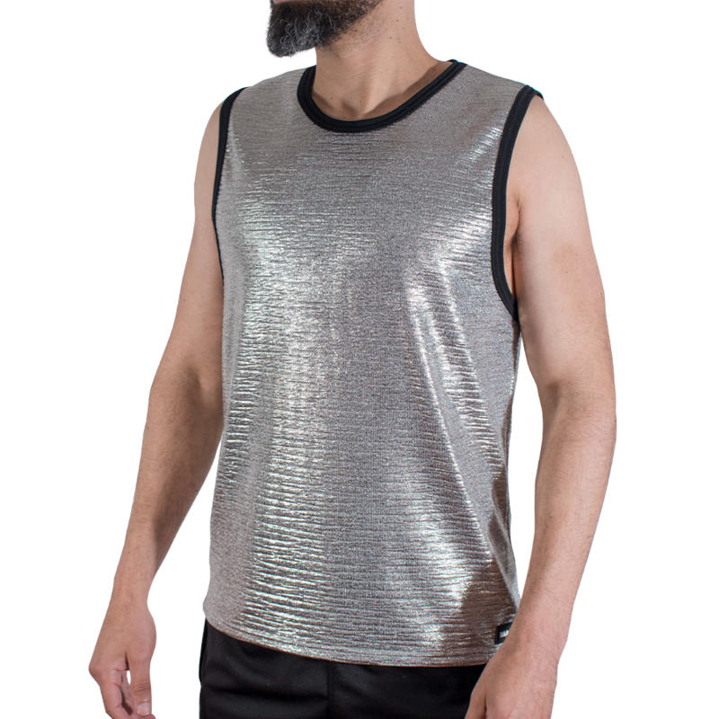 Macho - Camiseta Brillo Textura L/xl