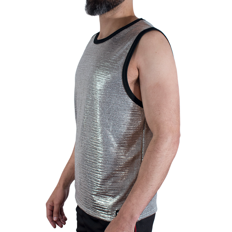 Macho - Camiseta Brillo Textura L/Xl