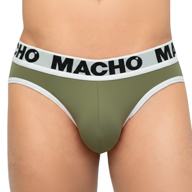 Macho - Mch013 Slip Verde Militar Xl
