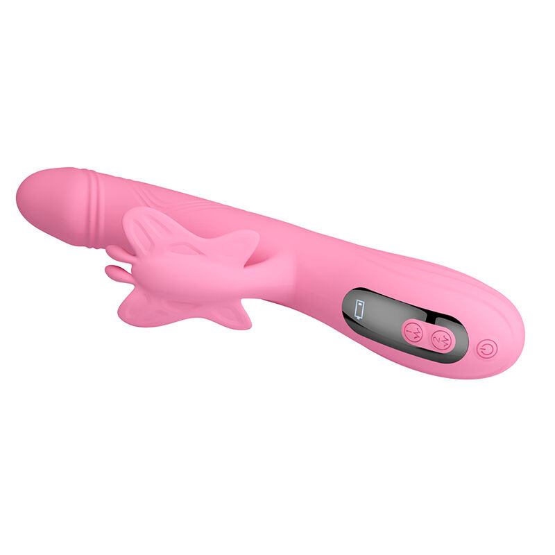 Pretty Love - Bella Vibrador Rabbit Con Estimulación Mariposa Y Led Rosa