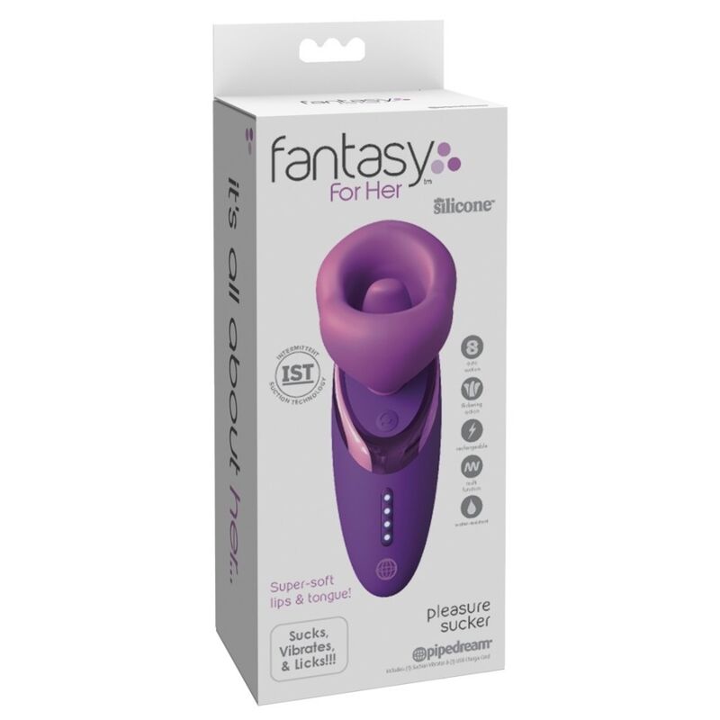 Fantasy For Her - Succionador De Clítoris Con Vibración Pleasure Sucker Morado