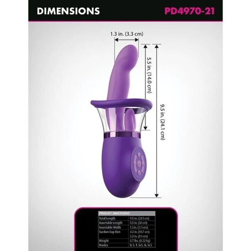 Fantasy For Her - Vibrador Rabbit Ultimate Pleasure Pro Plus Morado