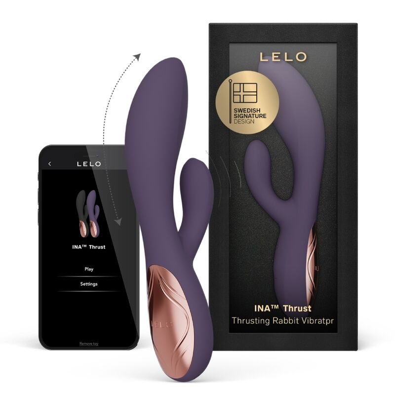 Lelo - Ina Thrust Vibrador Rabbit Con Empuje Morado