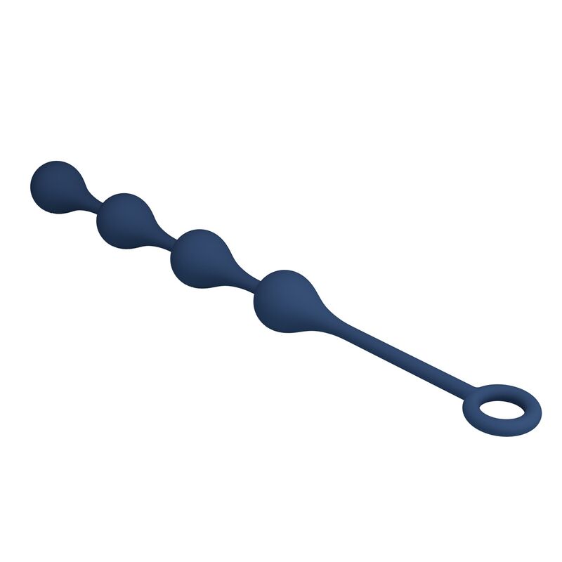 Mr Play - Bolas Anales Silicona Azul Talla M 33 Cm