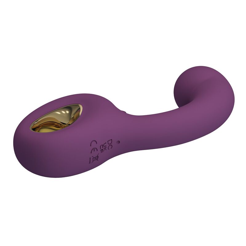 Pretty Love - Brynnlee Vibrador Con Estimulador Oral Recargable 10 Vibraciones Y 5 Funciones De Lamido Morado