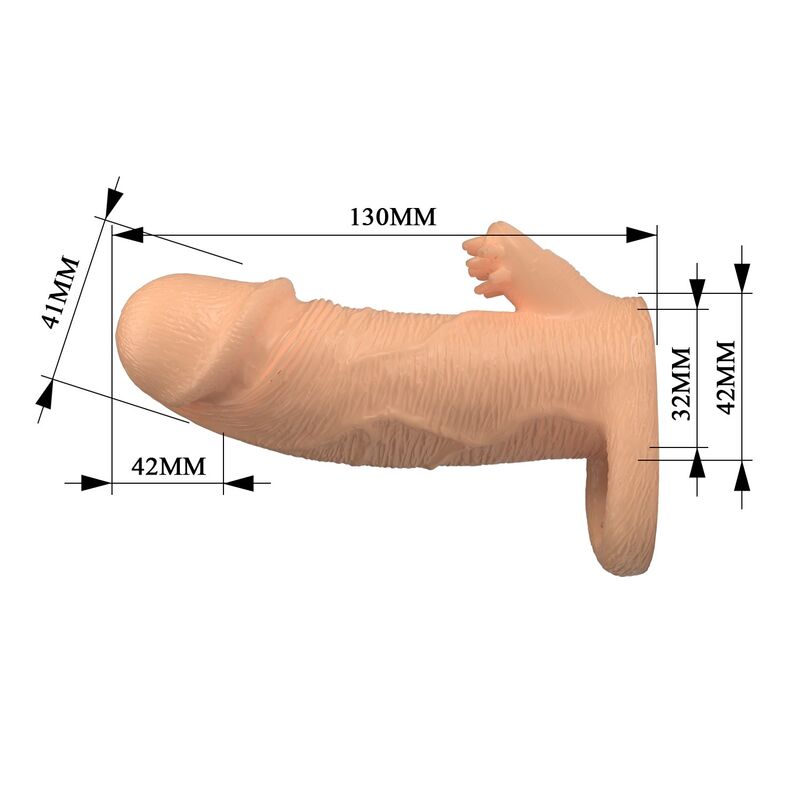 Pretty Love - Roderic Funda Para Pene Extensora 13 Cm Ø 3,8 Cm Color Natural