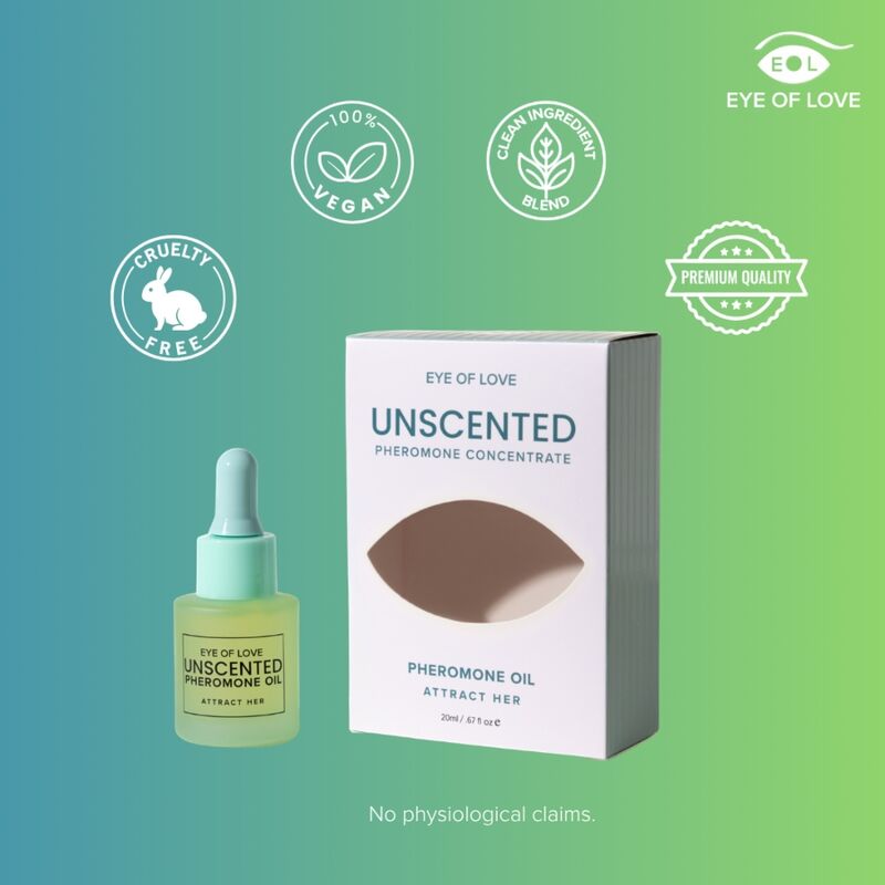 Eye Of Love - Aceite Perfumado Con Feromonas Para Hombre Sin Fragancia 20 Ml