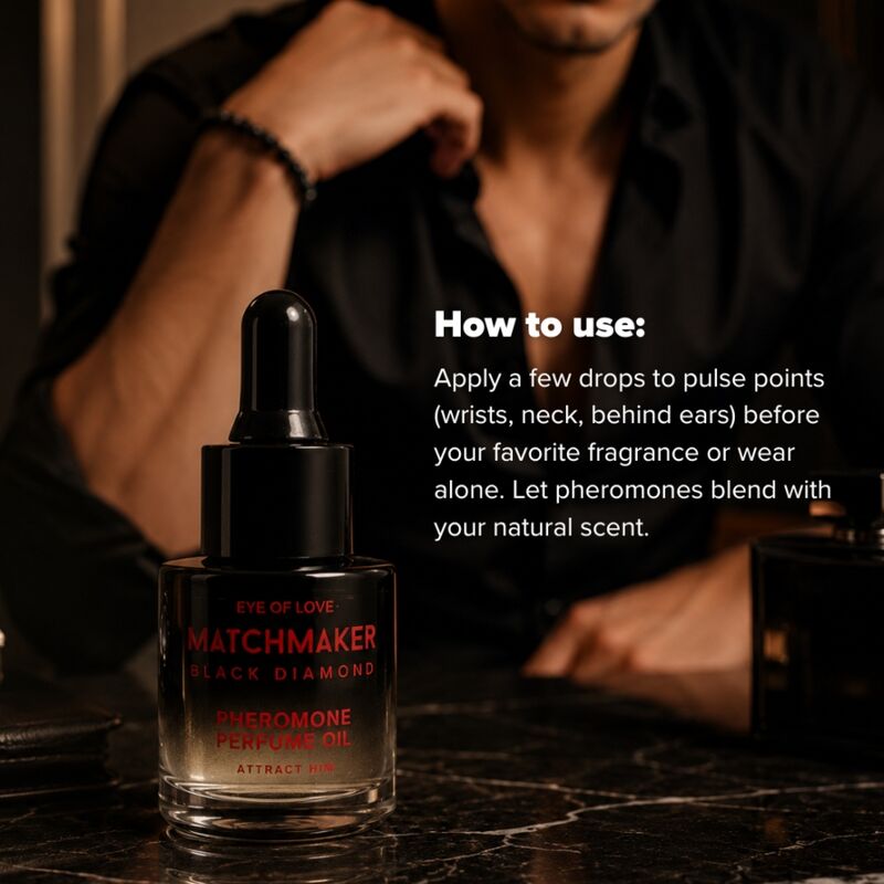 Eye Of Love - Matchmaker Black Diamond Aceite Perfumado Con Feromonas 20 Ml