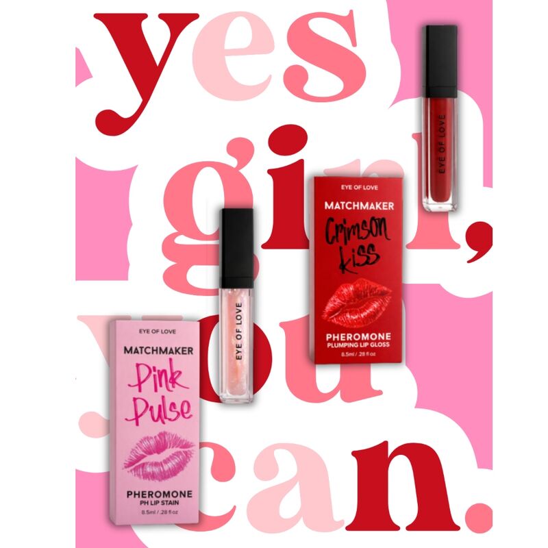 Eye Of Love - Matchmaker Crimson Kiss Brillo Labial Rojo Efecto Volumen Con Feromonas 8,5 Ml