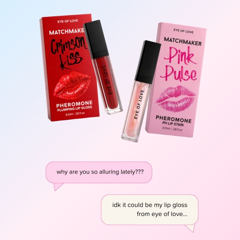 Eye Of Love - Matchmaker Crimson Kiss Brillo Labial Rojo Efecto Volumen Con Feromonas 8,5 Ml