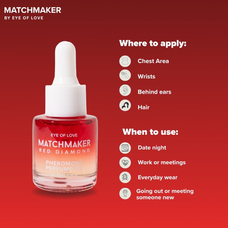 Eye Of Love - Matchmaker Red Diamond Aceite Perfumado Con Feromonas 20 Ml