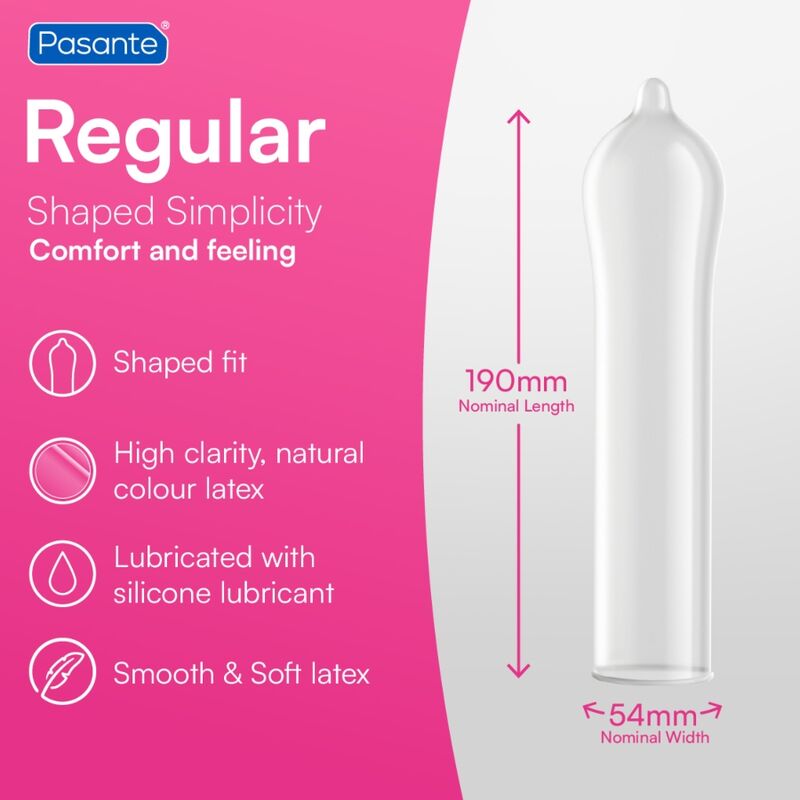 Pasante - Condom Gama Regular 144 Unidades