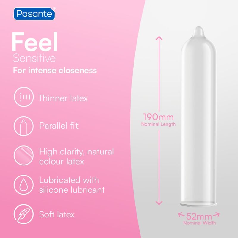 Pasante - Preservativos Sensitive Ultrafino 12 Unidades