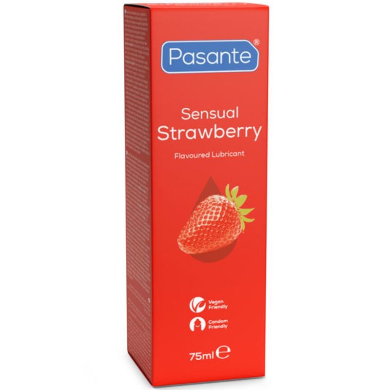 Pasante - Sensual Strawberry Lubricante Íntimo Base Agua Sabor Fresa 75 Ml