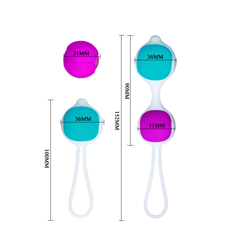 Bolas Kegel Orgasmic Balls Rosa Y Azul
