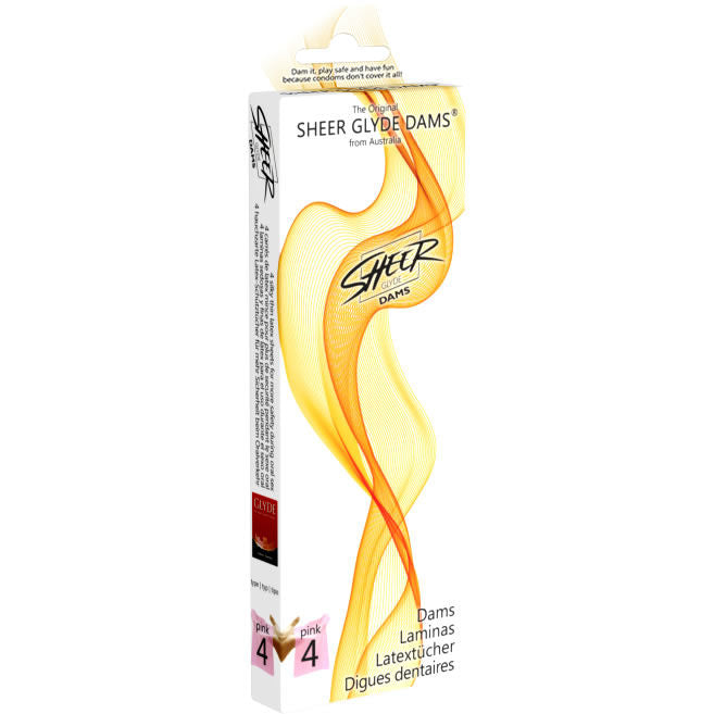 Sheer Glyde - Dams Laminas Latex Sexo Oral Fresa
