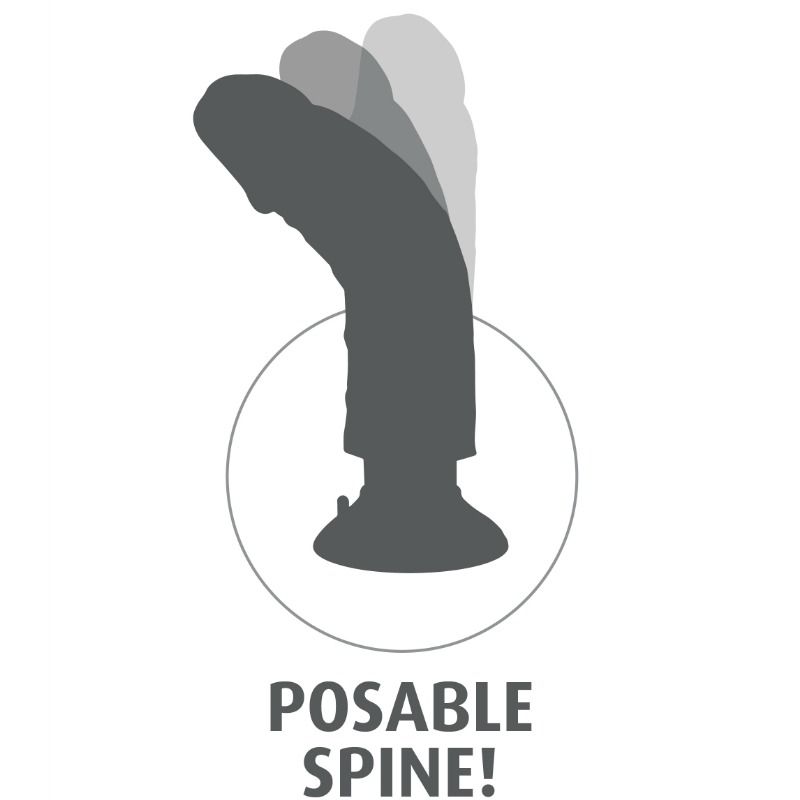 King Cock Dildo Vibrador 15.24 Cm Natural