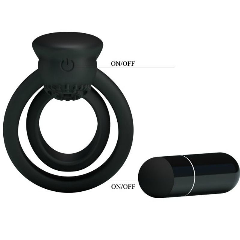 Pretty Love Anillo Vibrador Con Estimulador Esther