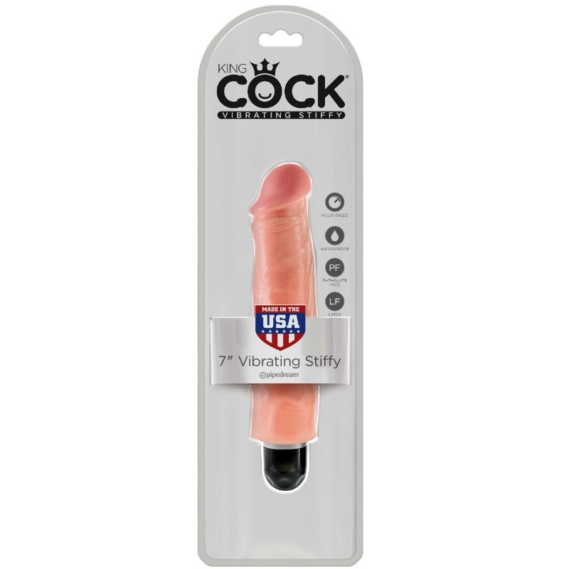 King Cock - Vibrador Realistico Stiffy 17.8 Cm Natural