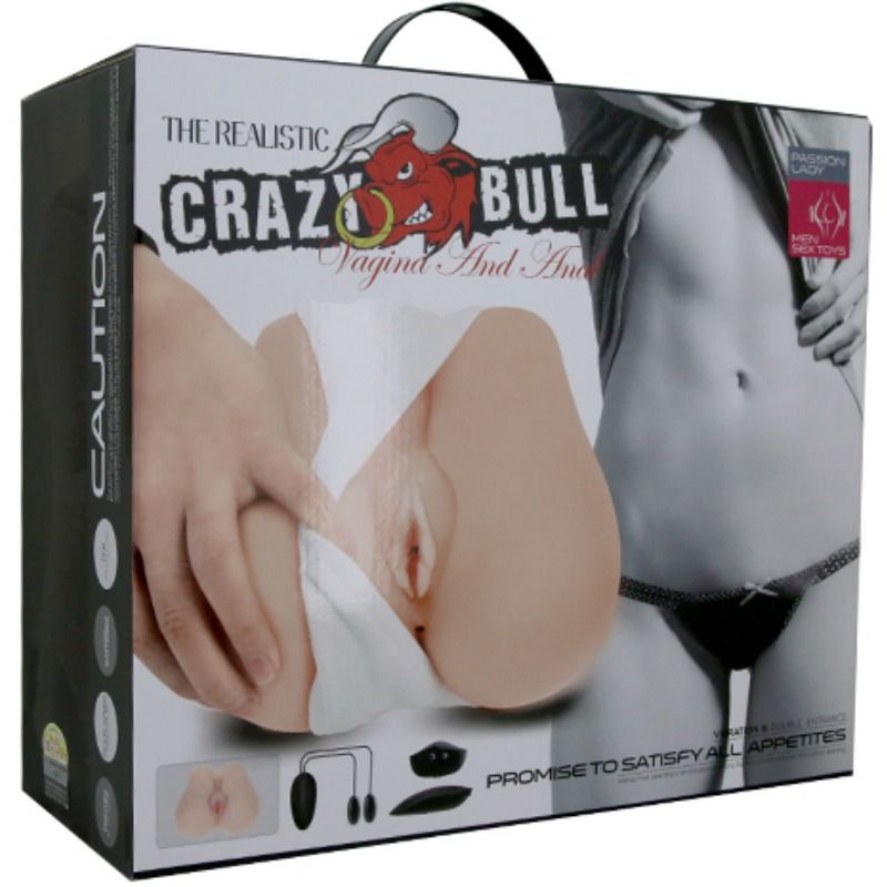 Crazy Bull - Vagina Y Ano Realísticos Con Vibración Posición 3