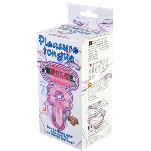 Baile - Anillo Silicona 10 Ritmos Lengua Con Vibracion Rosa