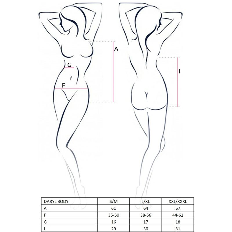 Passion - Woman Daryl Teddy Negro Talla L/Xl