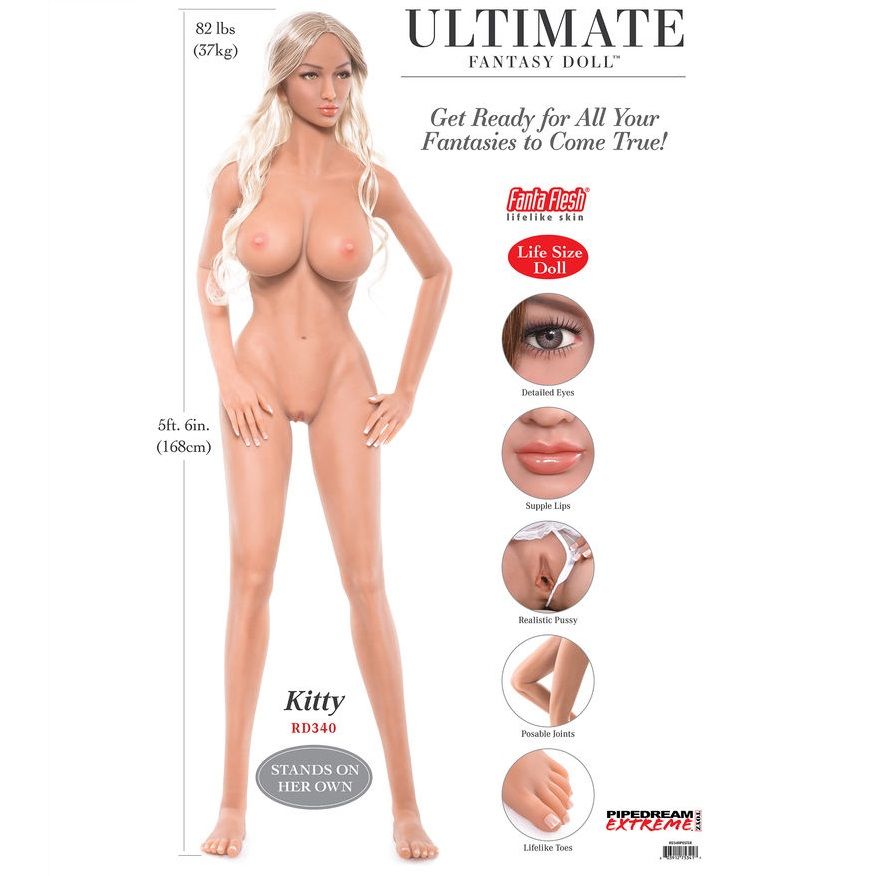 Extreme Toyz - Pipedream Extreme Ultimate Fantasy Dolls Kitty 168 Cm