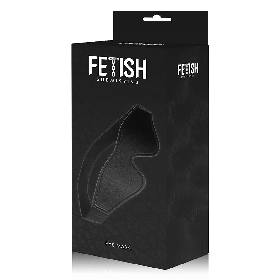 Fetish Submissive - Antifaz Cuero Vegano Con Forro De Neopreno
