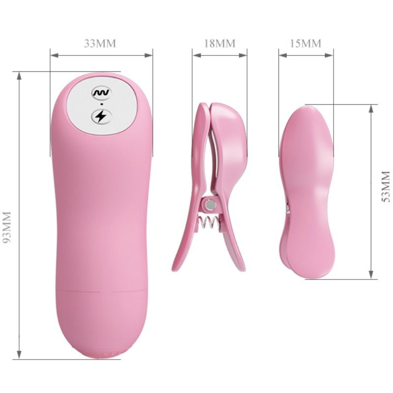 Romantic Wave Pinzas Con Vibracion Y Electroshock