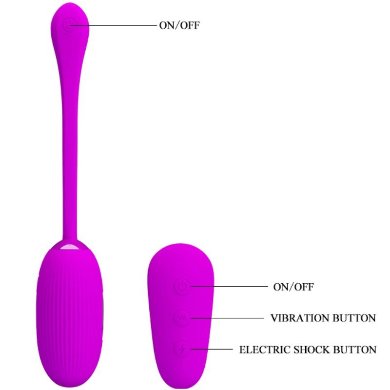 Pretty Love - Shock Fun Huevo Vibrador Y Electroshock