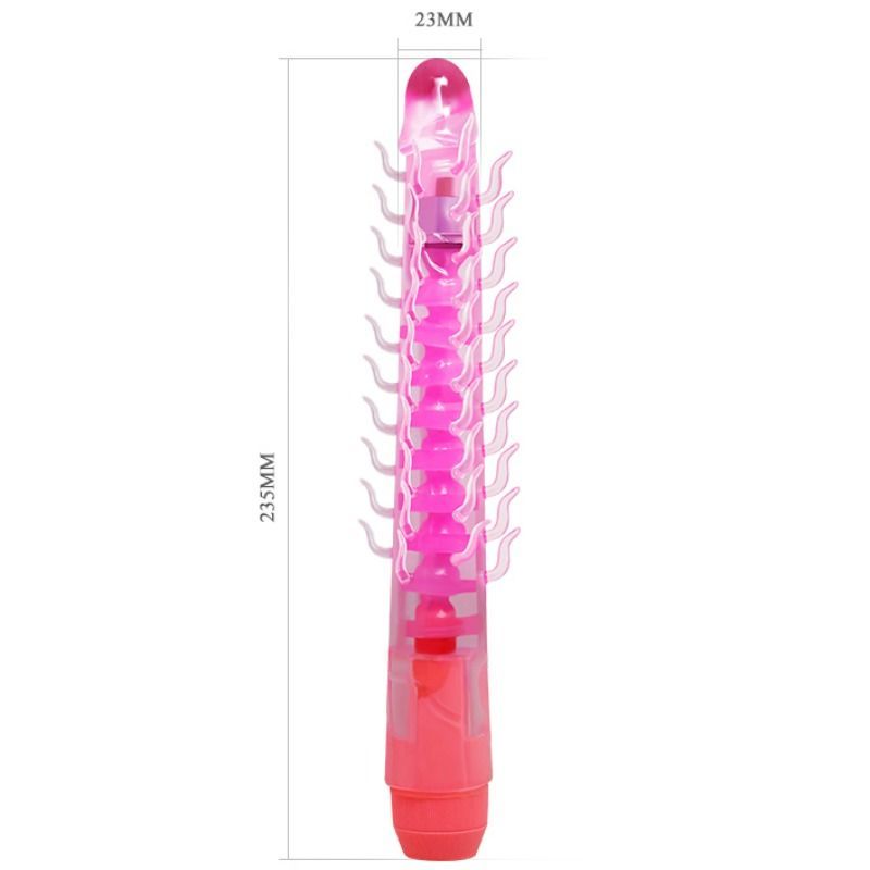 Baile - Flexi Vibe Sensual Spine Bendable Vibrating Dildo Lila 23.5 Cm