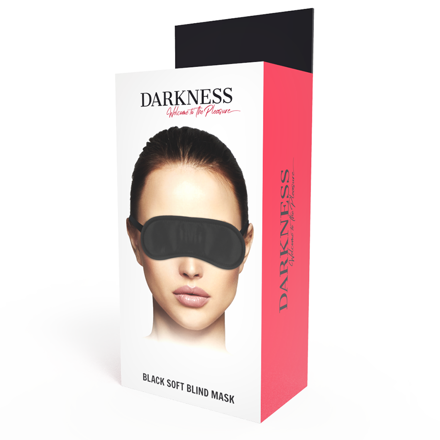 Darkness - Máscara Antifaz Negro Recto