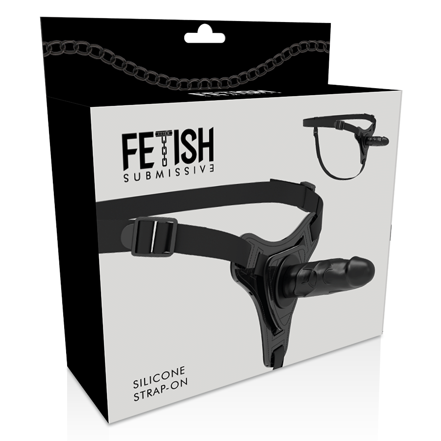 Fetish Submissive Harness - Silicona Negro Realistic 15 Cm