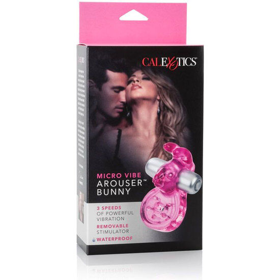 Calexotics - Micro Vibe Arouser Bunny Anillo Vibrador Rosa