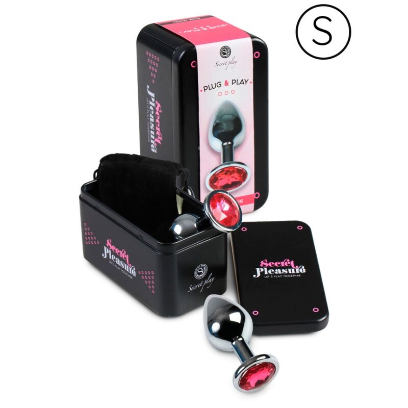 Secretplay - Plug Anal Aluminio Fucsia 7 Cm