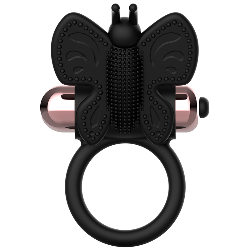 Coquette Chic Desire - Cock Ring Butterfly Anillo Vibrador Negro / Gold