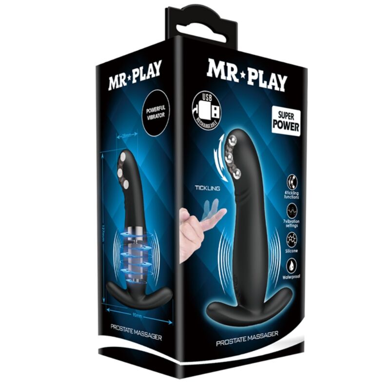 Mr Play - Masajeador De Prostata Negro Recargable