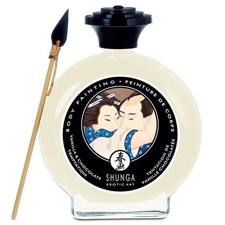 Shunga Pintura Besable Sabor Chocolate Blanco Y Vainilla