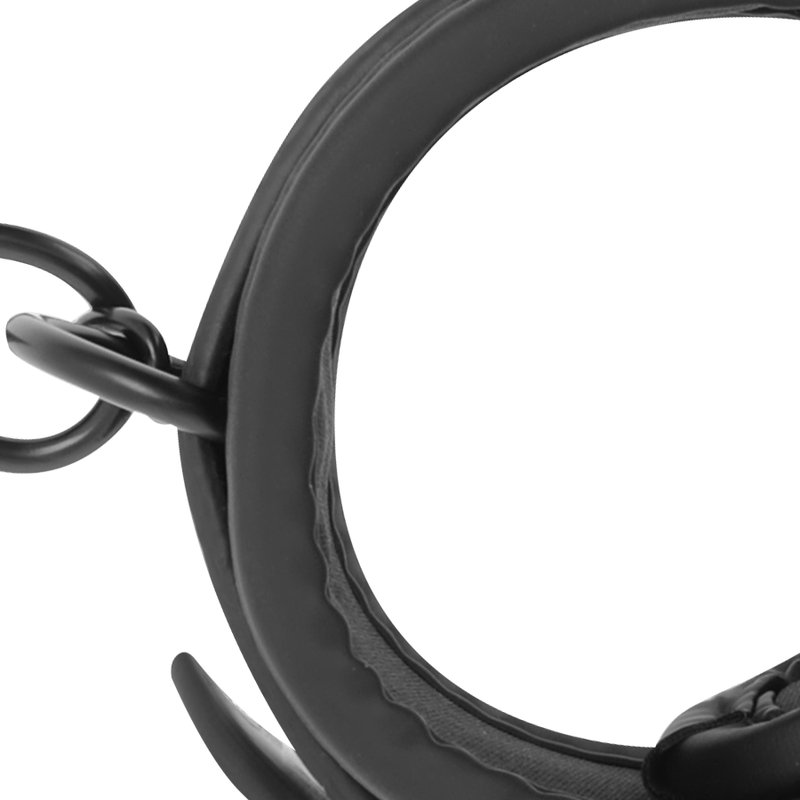 Fetish Submissive - Esposas Tobillos Cuero Vegano Con Forro De Neopreno