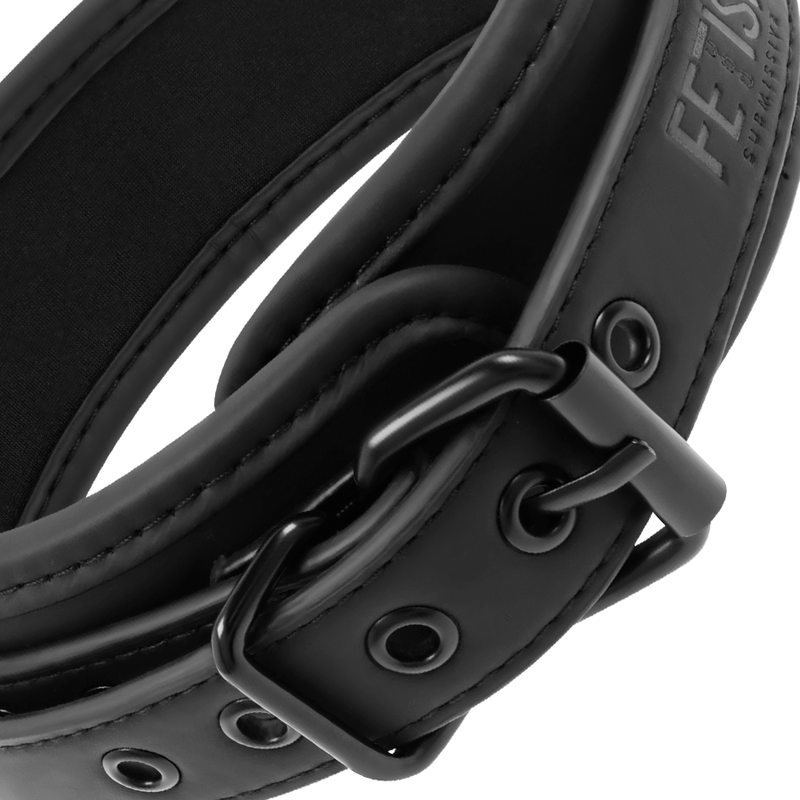 Fetish Submissive - Collar Con Cadena Con Forro De Nopreno