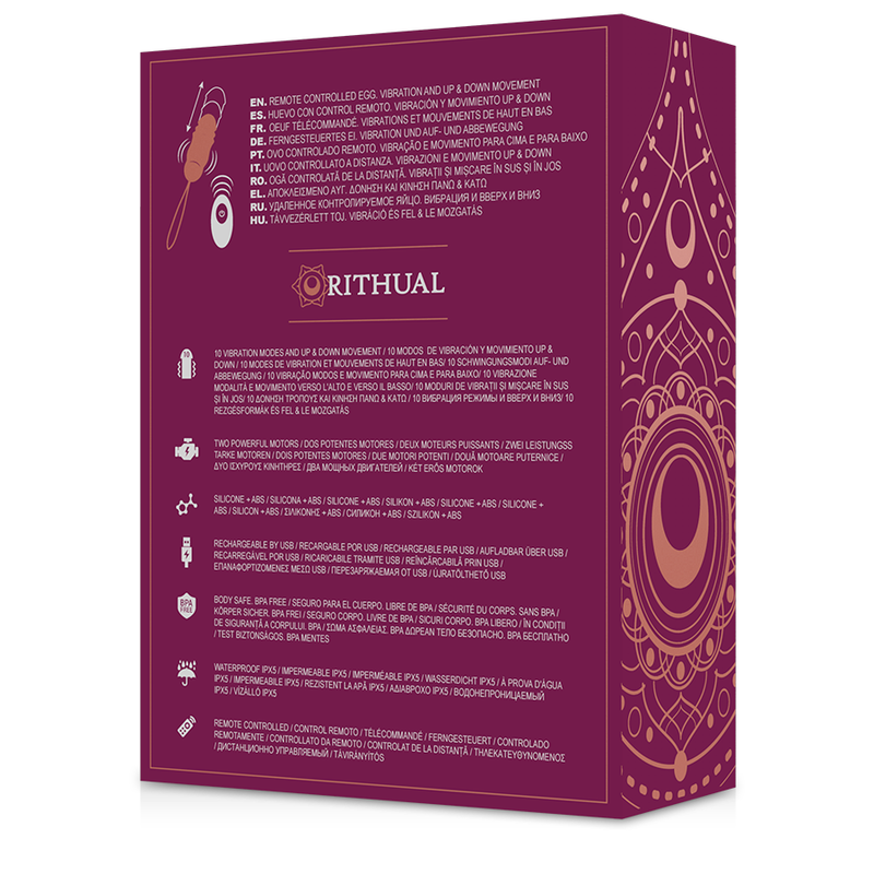 Rithual - Reva Huevo Control Remoto Sistema Up&Down + Vibración