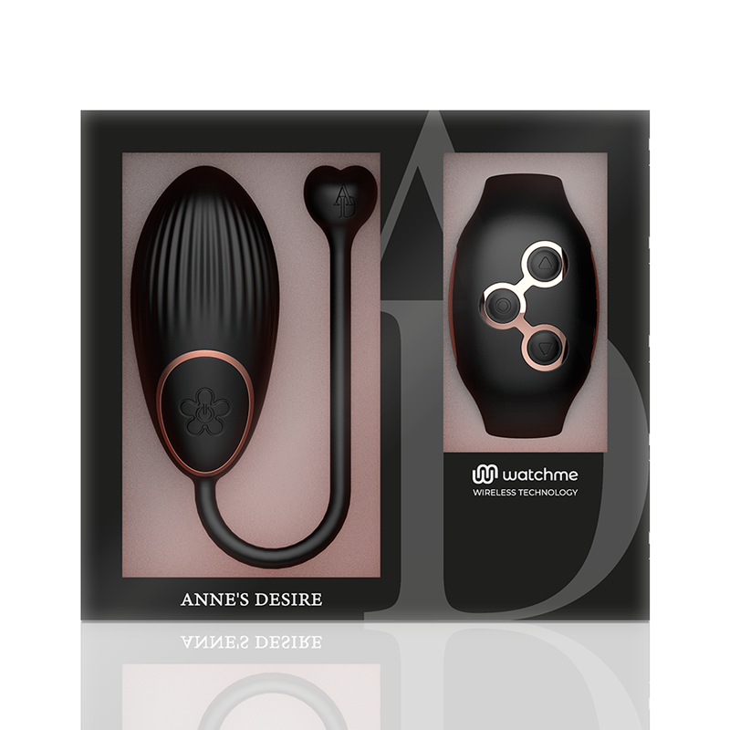 Anne's Desire - Huevo Control Remoto Tecnología Watchme Negro/gold
