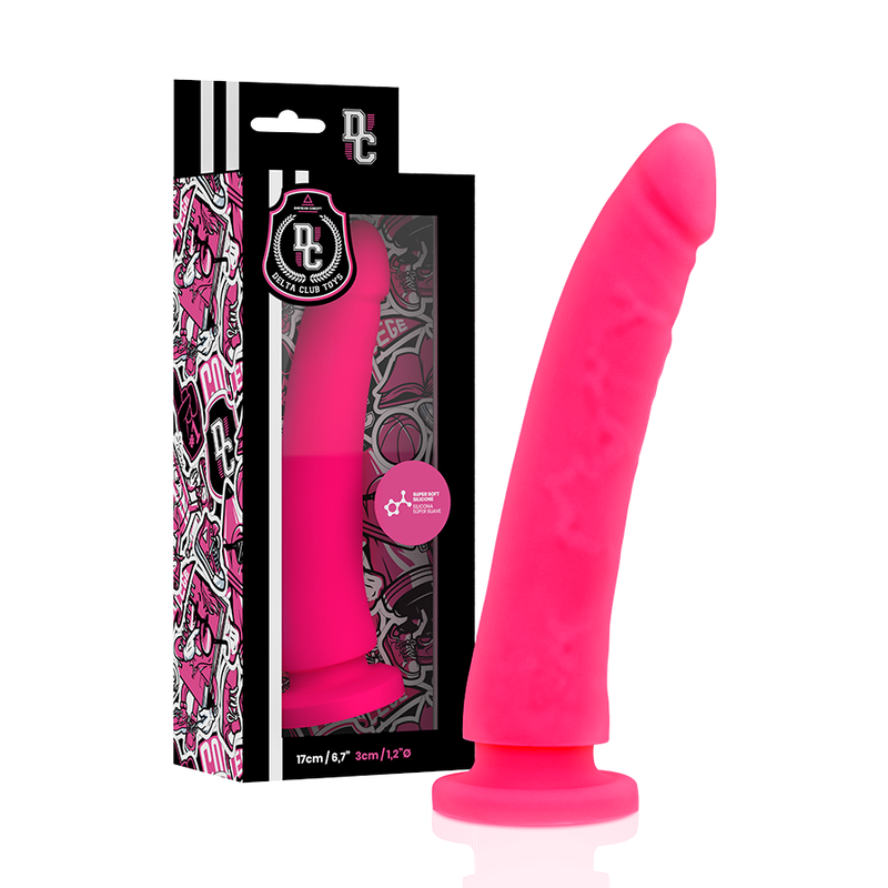 Delta Club - Toys Arnes + Dildo Rosa Silicona Medica 17 Cm -o- 3 Cm