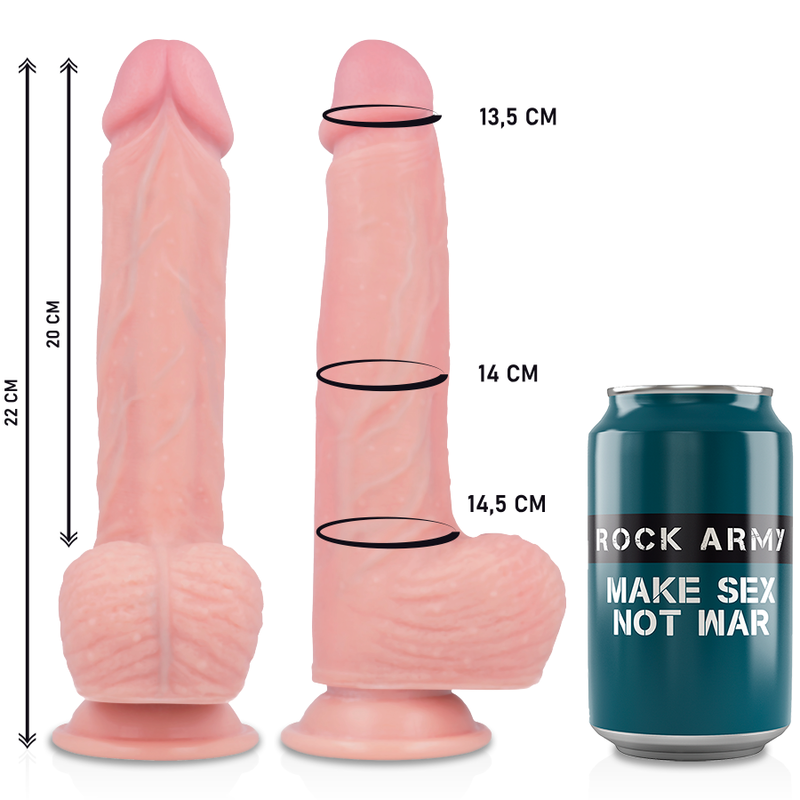 Rockarmy - Arnes + Hawk Rotador Y Vibrador 22 Cm -o- 4.6 Cm