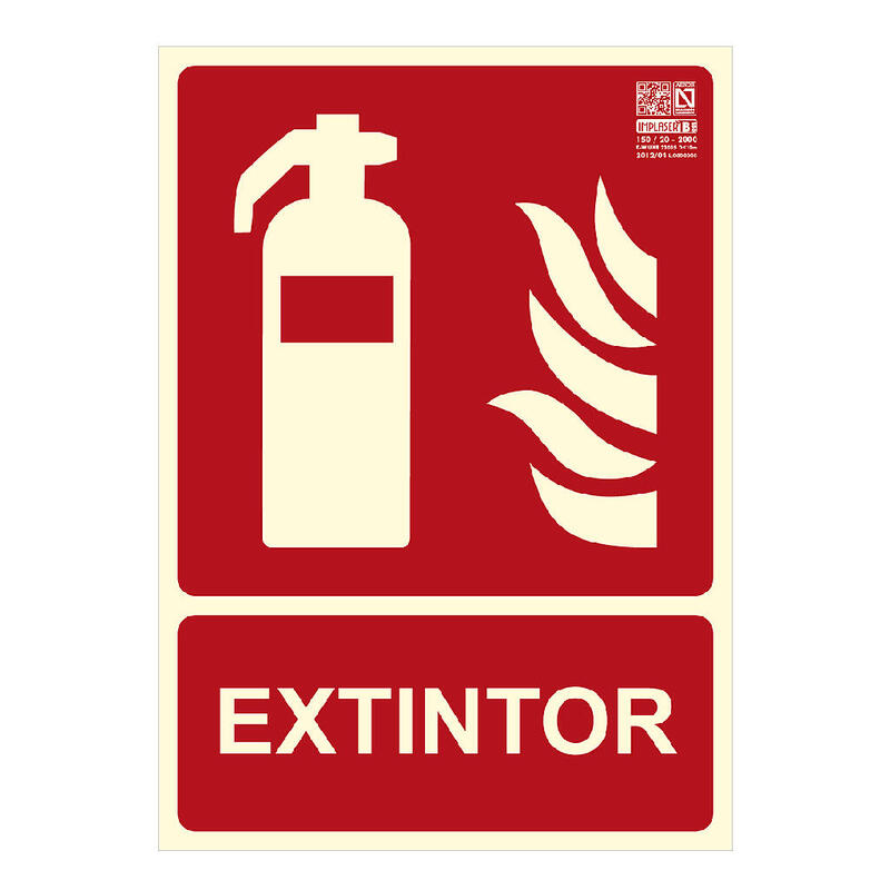 Implaser Ex201n-A4 Señal Extintor 29,7x21cm
