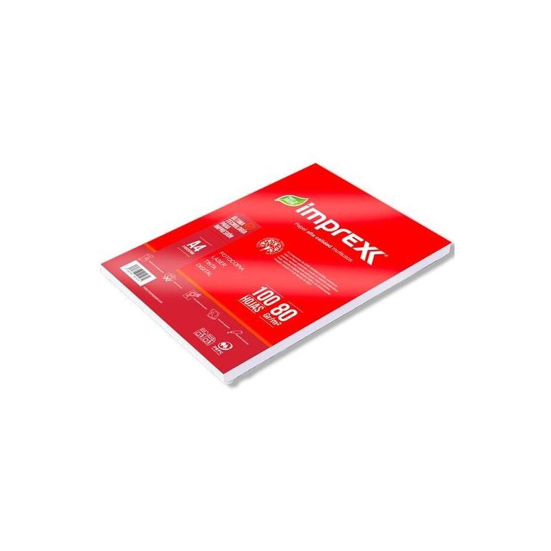 Imprex Paquete 100h A4 80gr Liso Papel Blanco