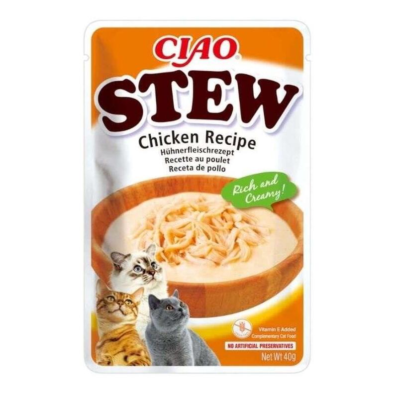 Inaba Ciao Plato De Pollo Con Salmón 40g