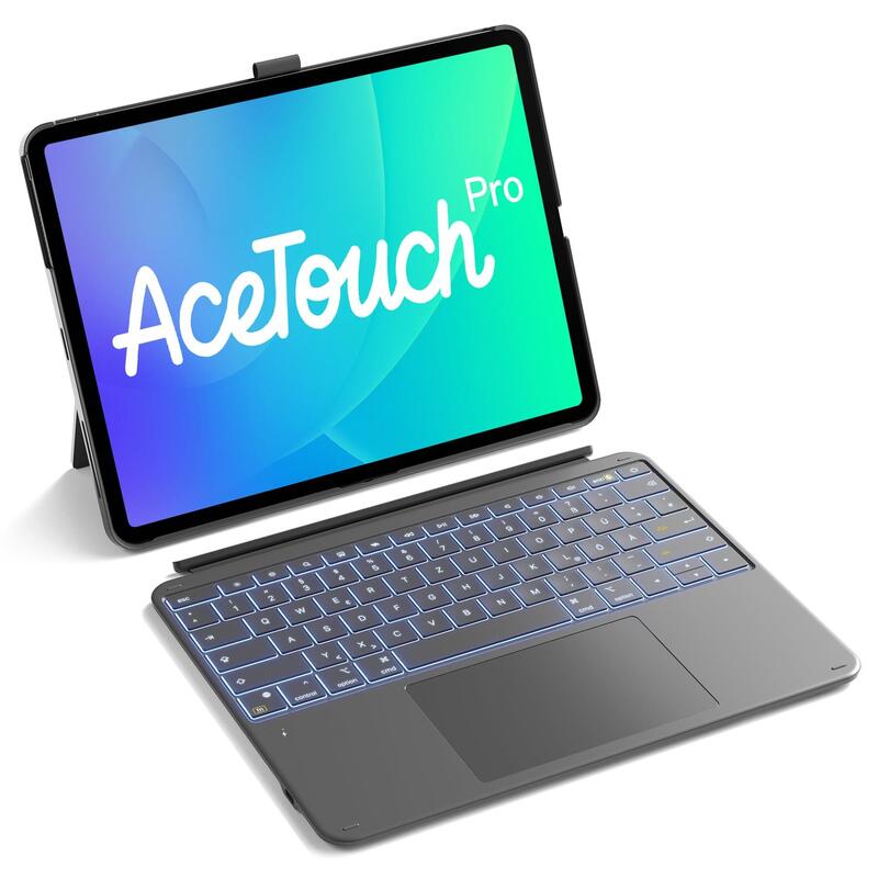 Inateck Keyboard Ipad 13" Compatible Qwertz Gray